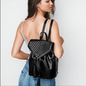 Victoria's Secret black python backpack